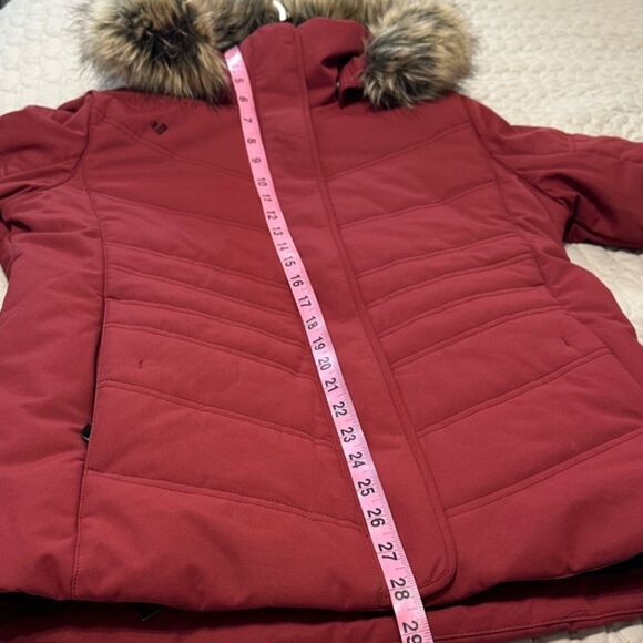 Obermeyer Womens Tuscany II Jacket Fur Trimmed Zip Up Size 8 Pockets Ski Snow - Picture 16 of 16